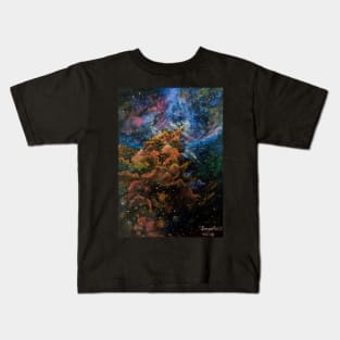 The mystic mountain nebula -The evolution Kids T-Shirt